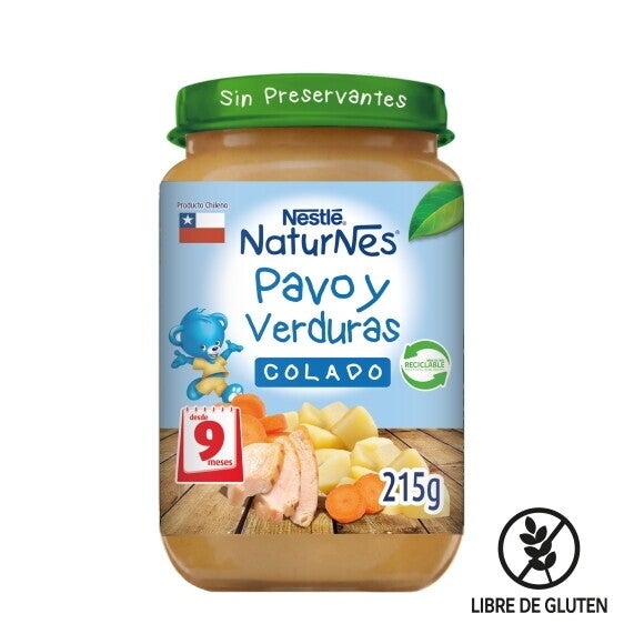 naturnes pavo y verduras