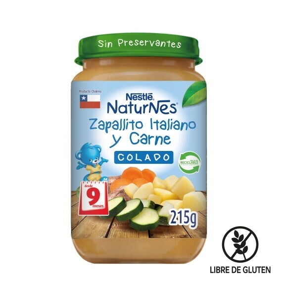 naturnes zapallito italiano y carne