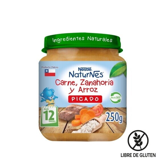 naturnes carne zanahoria y arroz