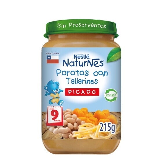 naturnes porotos con tallarines