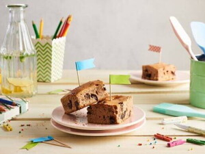 Rebanadas de brownies de chocolate