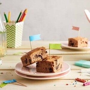 Rebanadas de brownies de chocolate
