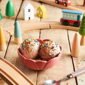 Helado cremoso de platano
