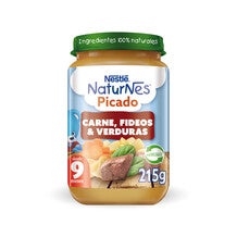 Picado Naturnes Carne, Fideos y Verduras 215g