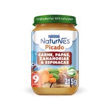 Picado Naturnes Carne, Papas, Zanahoria y Espinaca 215g