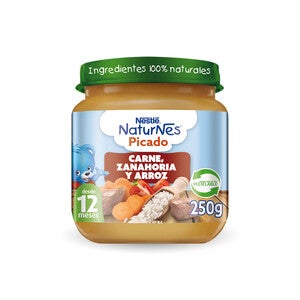 Picado Naturnes Carne, Zanahoria y Arroz 250g