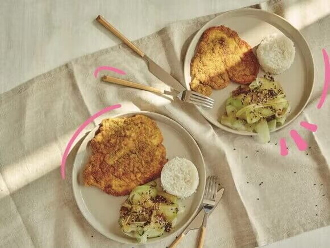 Pechuga de Pollo con ensalada Pechuga de Pollo con ensalada