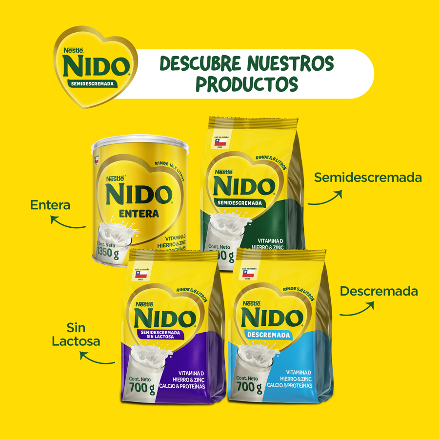 Leche en Polvo NIDO® Semidescremada 