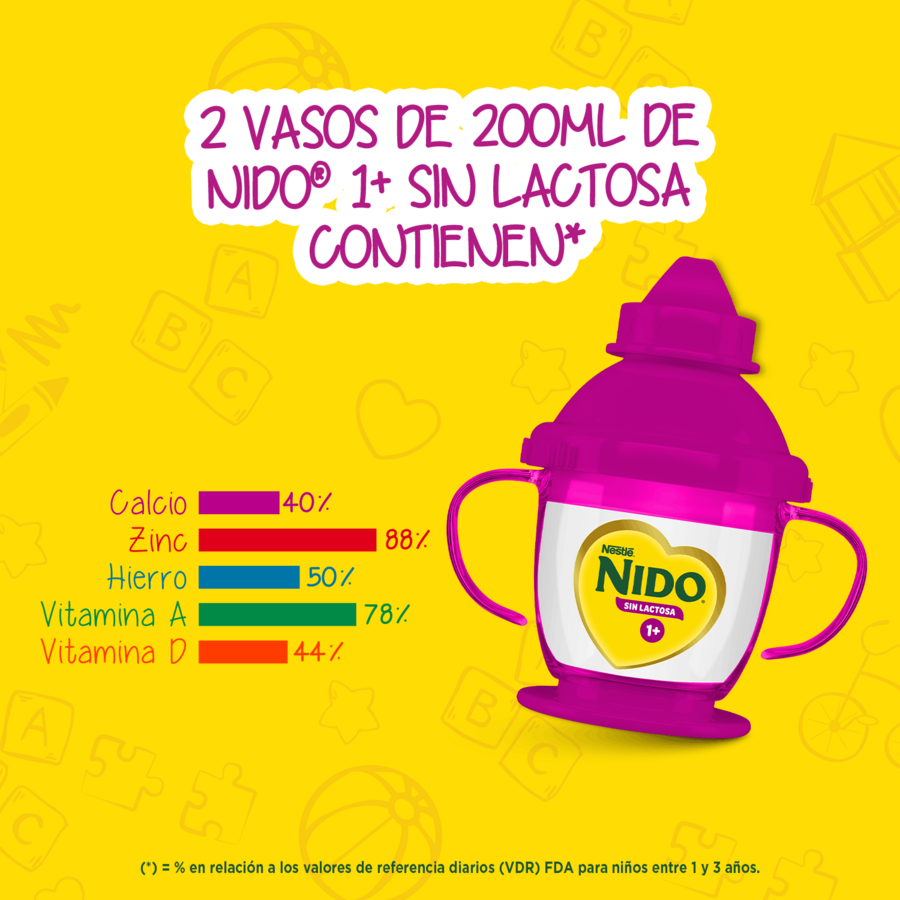 Fórmula Láctea NIDO® 1+ Sin Lactosa
