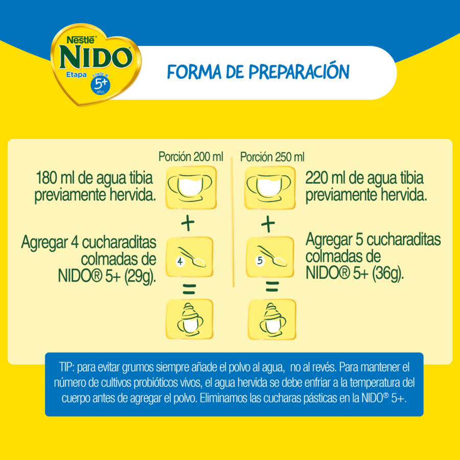 Leche en Polvo NIDO® 5+