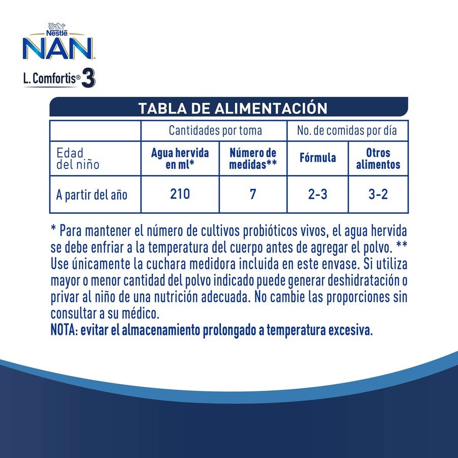 Fórmula Infantil NAN® 3 L Comfortis 800g