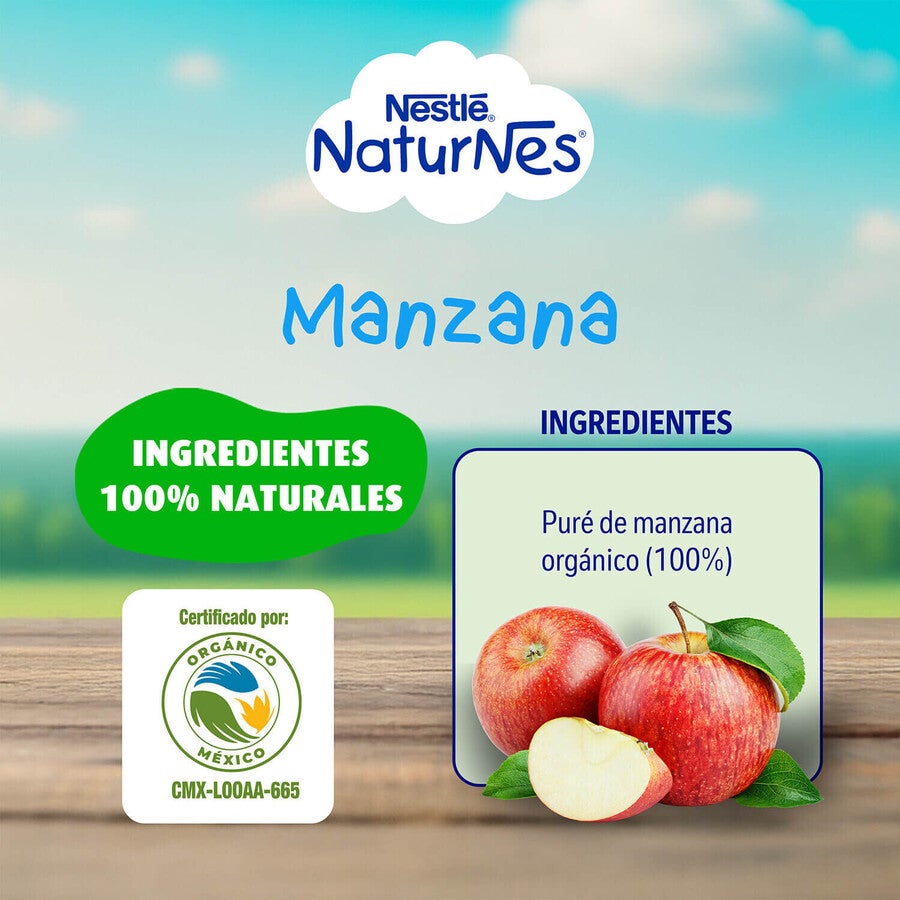 Colado Naturnes® Orgánico Manzana 113g