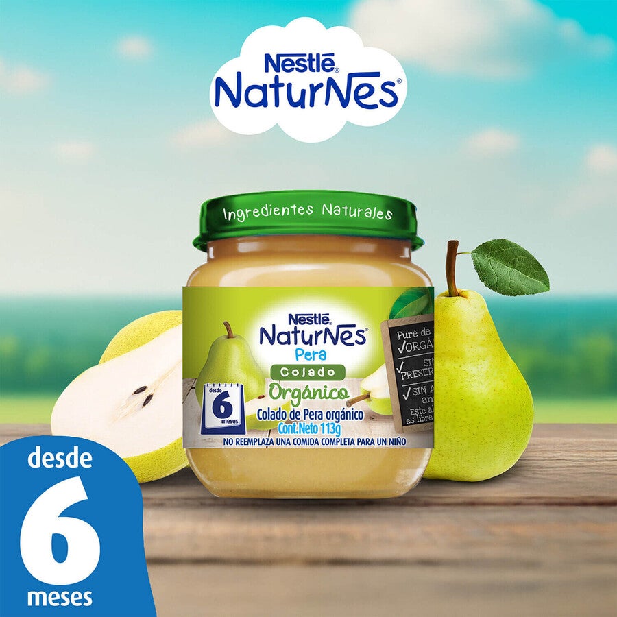 Colado Naturnes® Orgánico Pera 113g