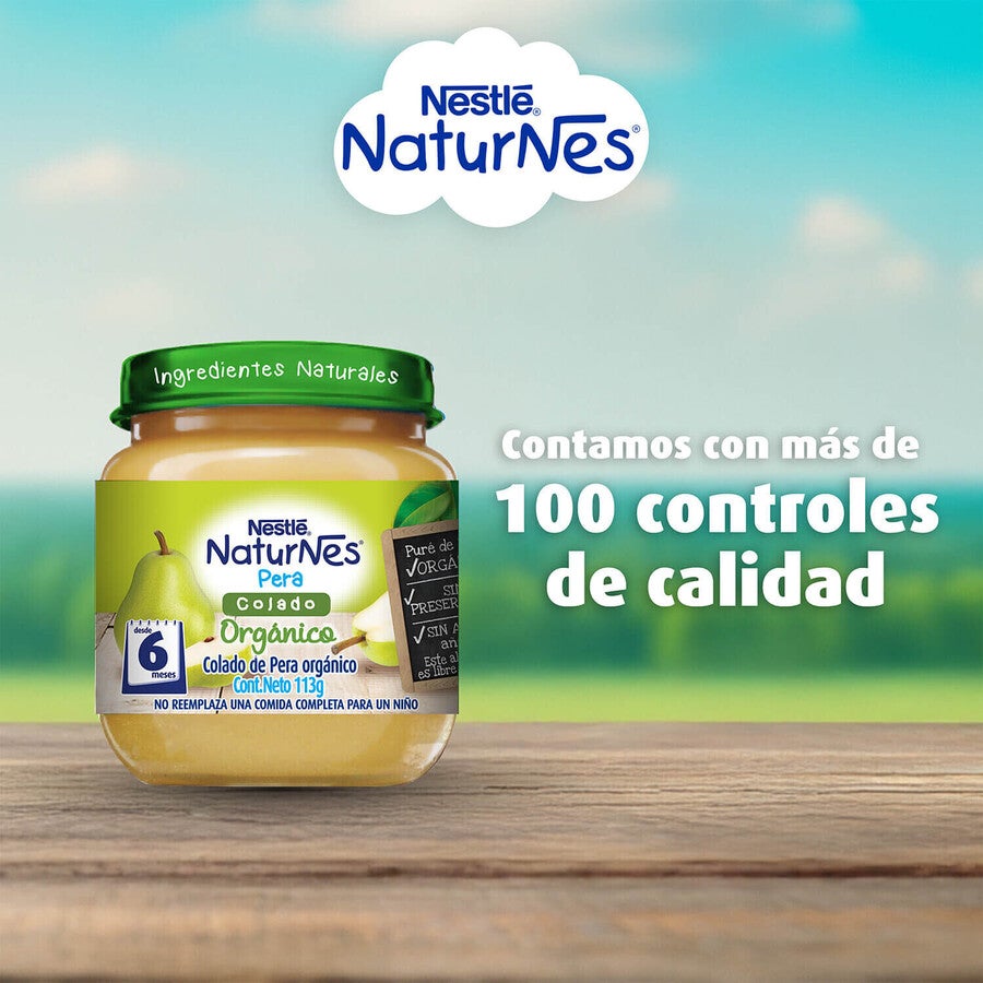 Colado Naturnes® Orgánico Pera 113g