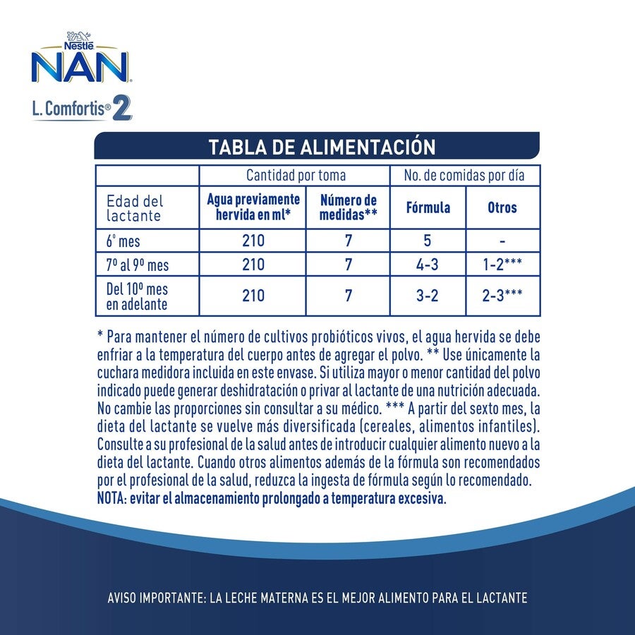 Fórmula Infantil NAN® 2 L Comfortis 800g