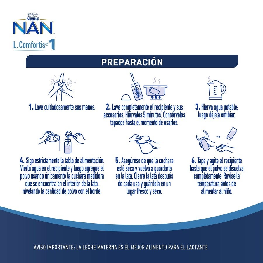 Fórmula Infantil NAN® 1 L Comfortis 800g