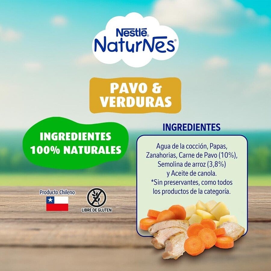 Colado Naturnes Pavo y Verduras 215g