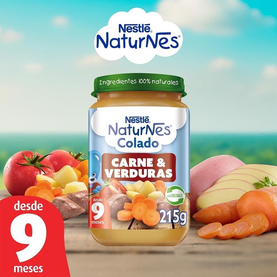 Colado Naturnes Carne y Verduras 215g