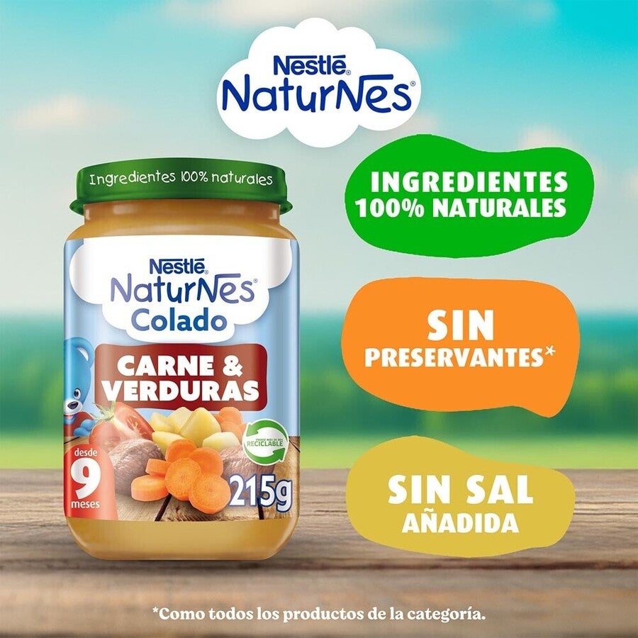 Colado Naturnes Carne y Verduras 215g