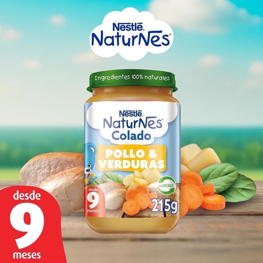 Colado Naturnes Pollo y Verduras 215g
