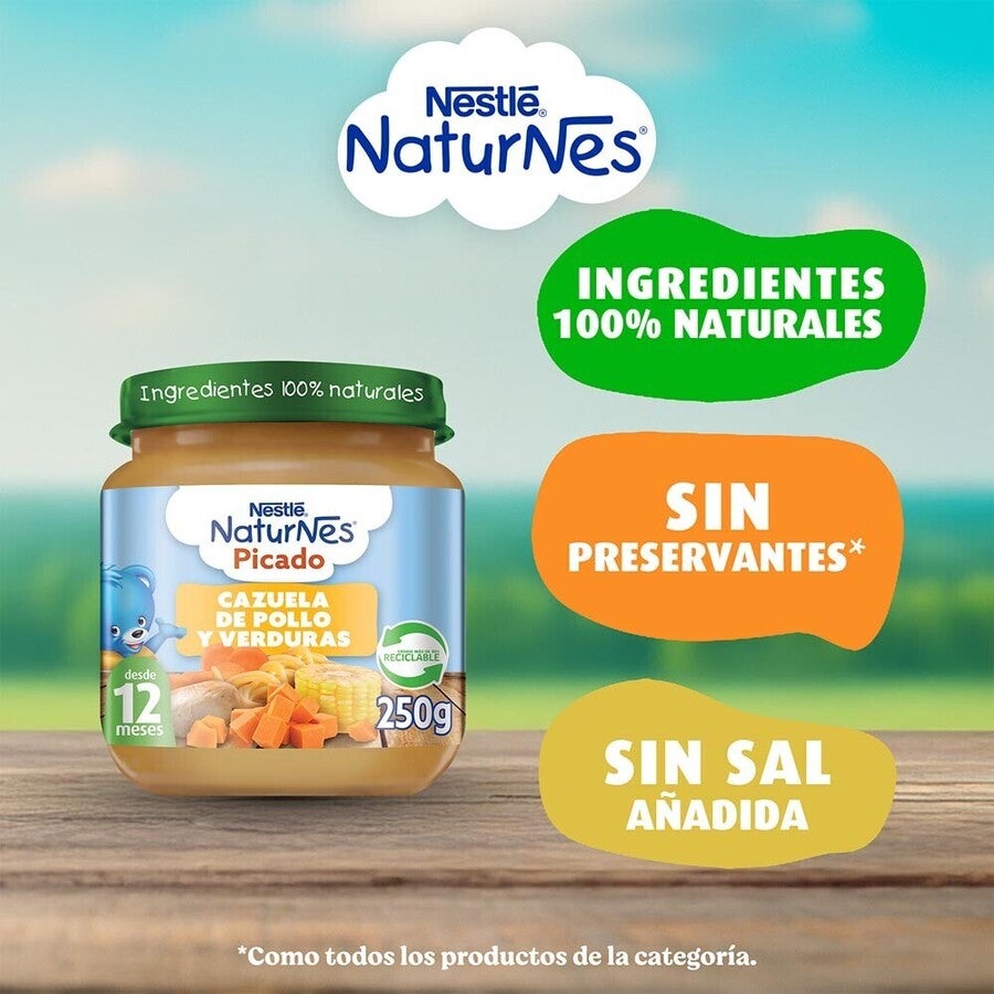 Picado Naturnes Cazuela de Ave 250g