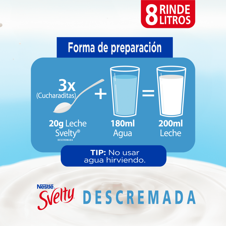 Leche en Polvo SVELTY®  Descremada