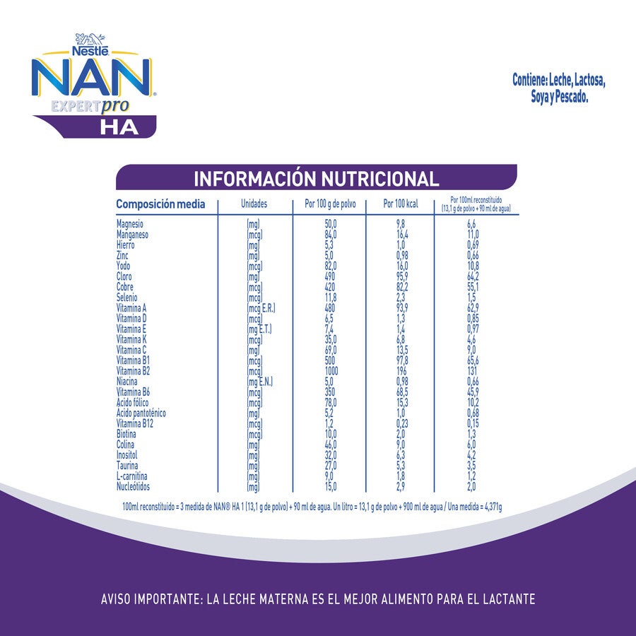 Fórmula Infantil NAN® HA Expertpro