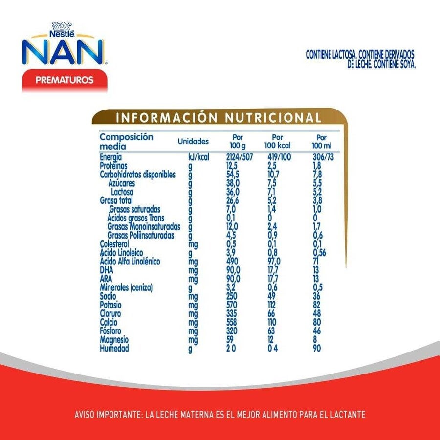 Fórmula Infantil NAN® Prematuros