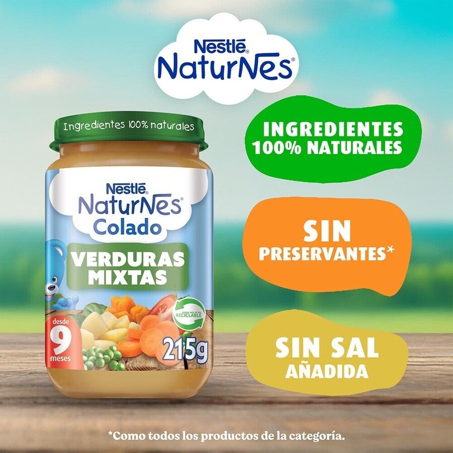 Colado Naturnes Verduras Mixtas 215g