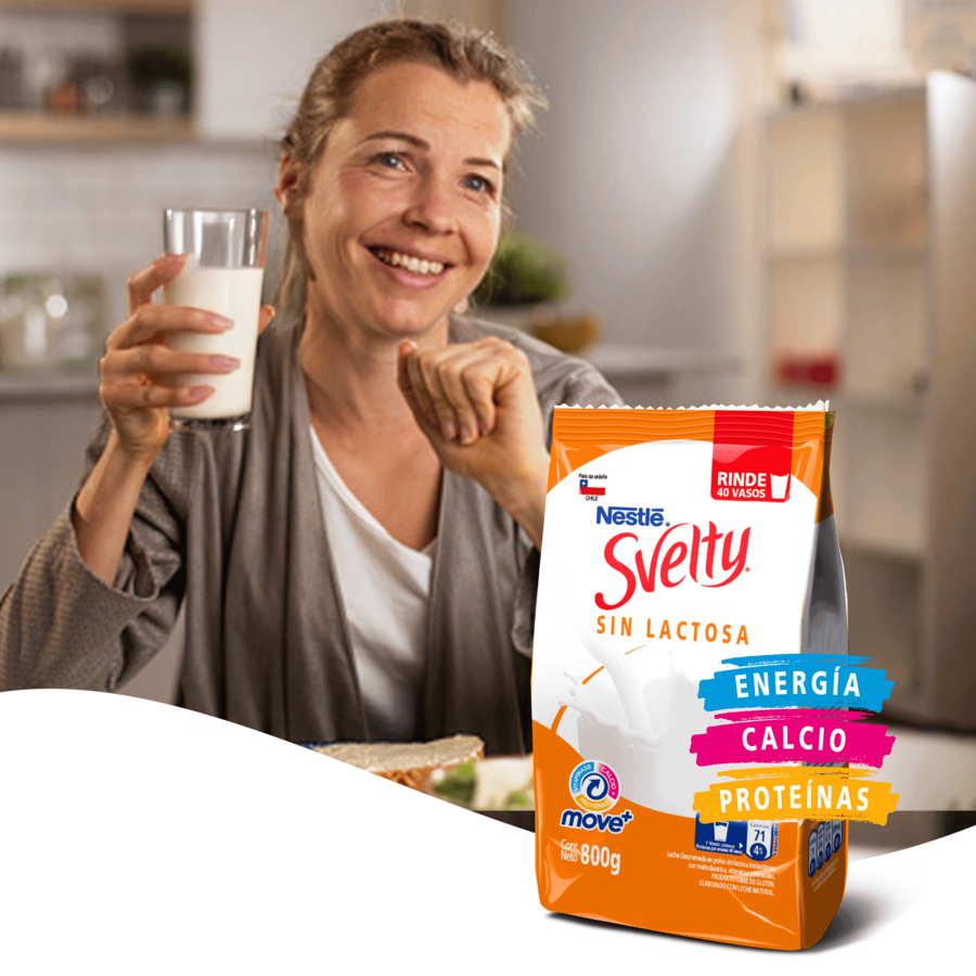 Leche en Polvo SVELTY® Sin lactosa Descremada