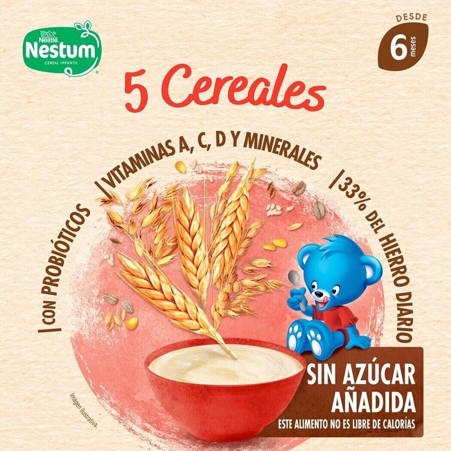 Cereal Infantil Nestum® 5 Cereales 250g