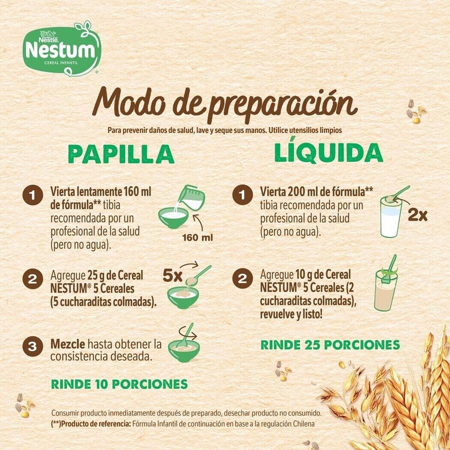 Cereal Infantil Nestum® 5 Cereales 250g