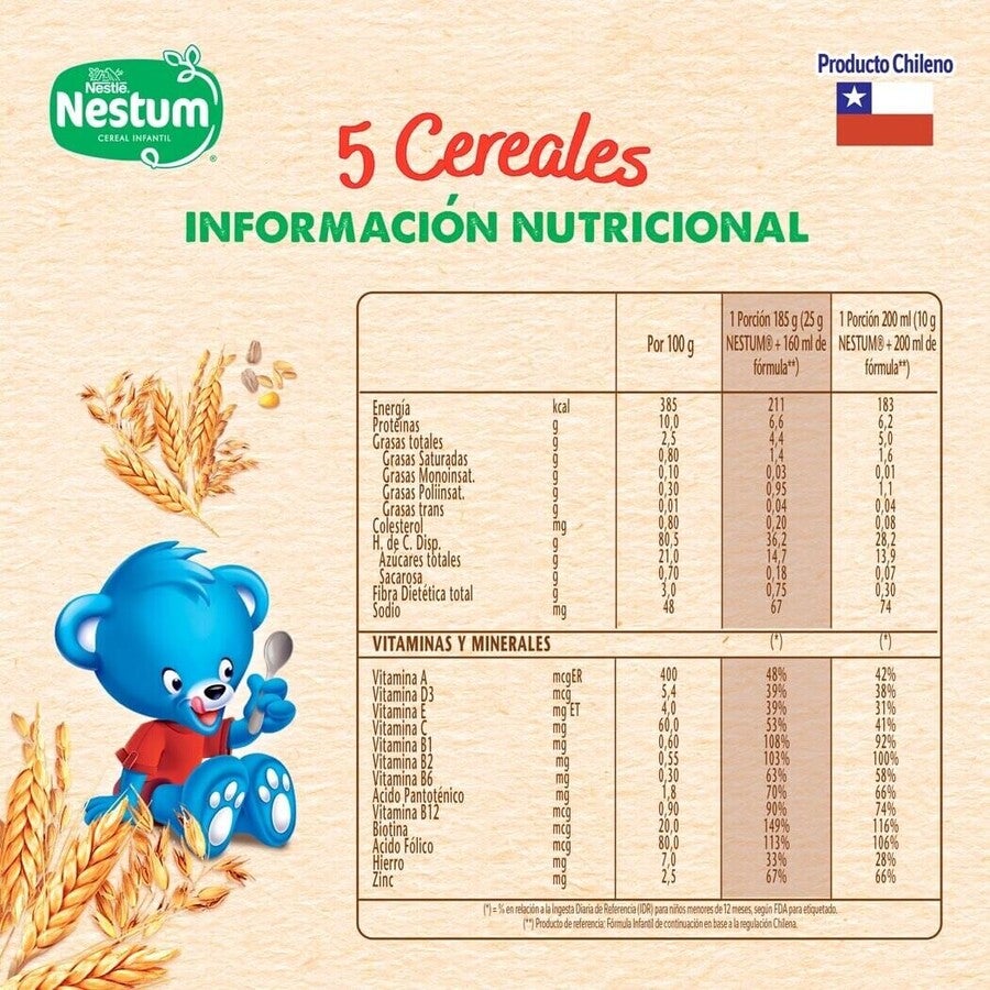 Cereal Infantil Nestum® 5 Cereales 250g