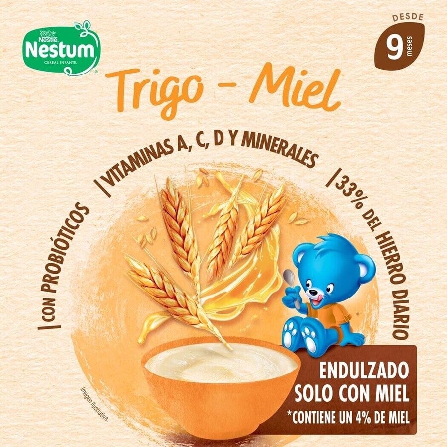 Cereal Infantil Nestum® Trigo y Miel 250g