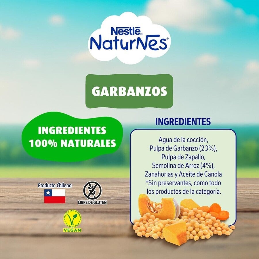 Colado Naturnes Garbanzos 215g