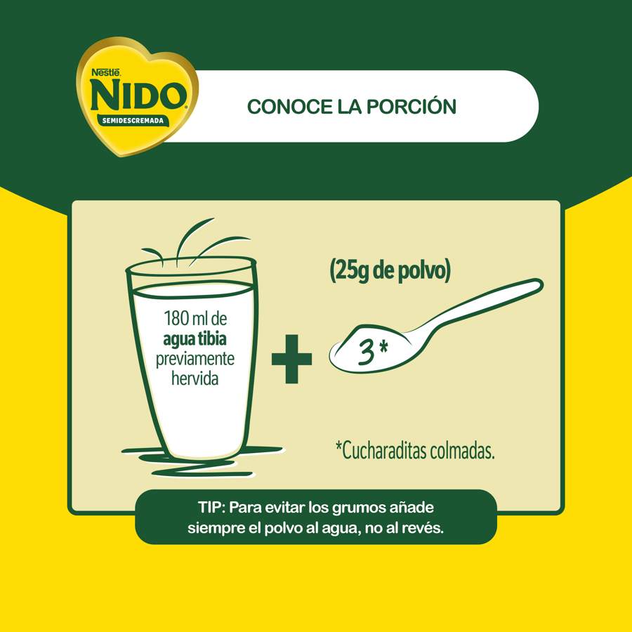Leche en Polvo NIDO® Semidescremada 