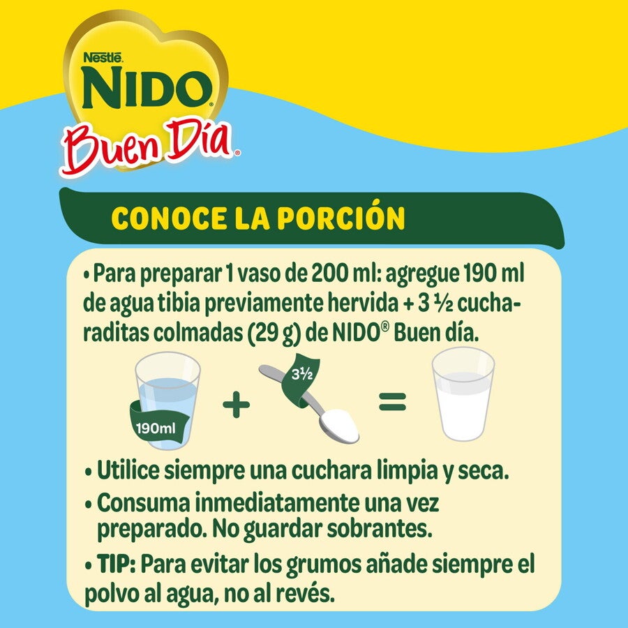 Bebida Láctea NIDO® Buen Día Semidescremada