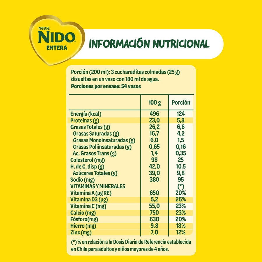 Leche en Polvo NIDO® Entera