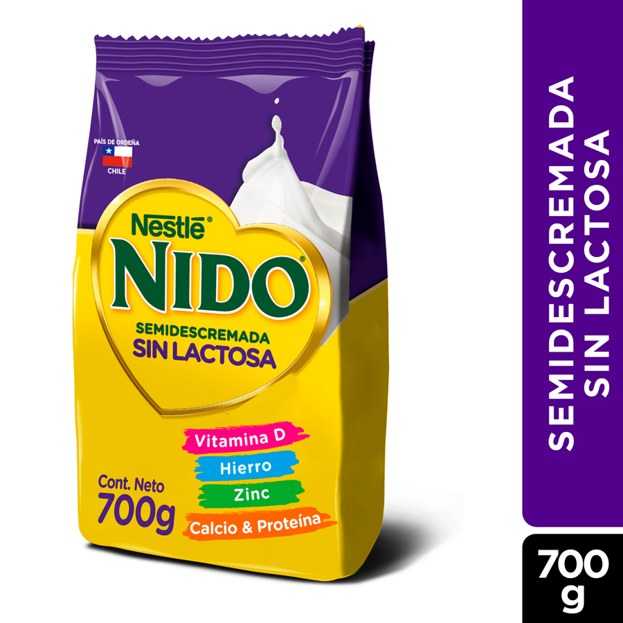 Nido Semi descremada sin lactos 700g