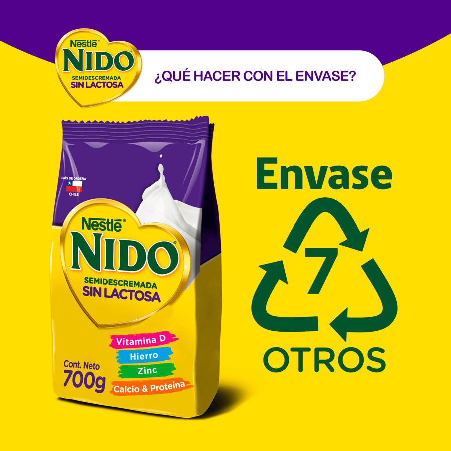 Nido Semidescremada sin Lactosa