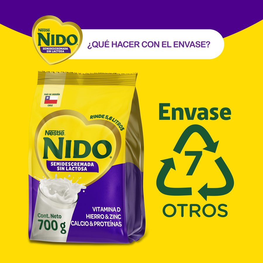 Leche en Polvo NIDO® Semidescremada Sin Lactosa