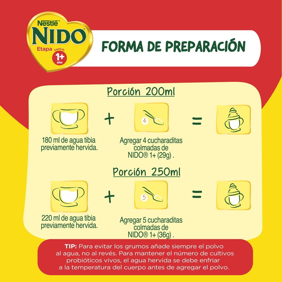Fórmula Láctea NIDO® 1+