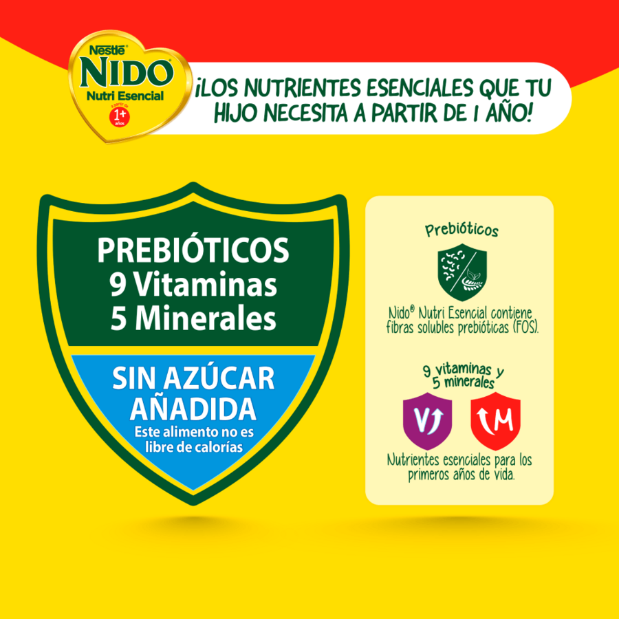 Fórmula Láctea NIDO® 1+ Nutri Esencial
