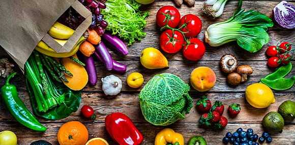 Frutas y verduras frescas y saludables Frutas y verduras frescas y saludables