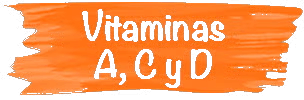 Un icono de texto que dice Vitaminas A, C y D Un icono de texto que dice Vitaminas A, C y D