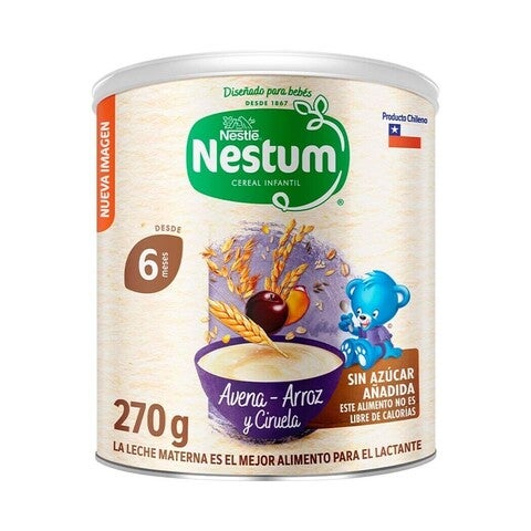 Cereal Infantil Nestum® Avena Arroz y Ciruela 270g